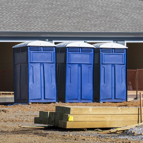 how can i report damages or issues with the porta potties during my rental period in Richland Ohio